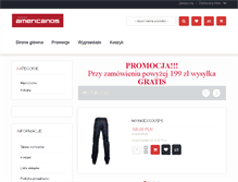 Tablet Screenshot of americanos.pl